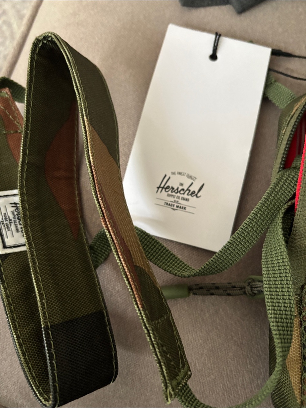 Herschel Supply Company Olive Camo Mesh Front Belt Bag - Picture 2 of 5